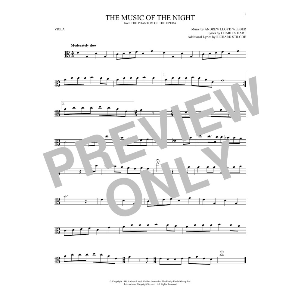 The Music Of The Night (from The Phantom Of The Opera)